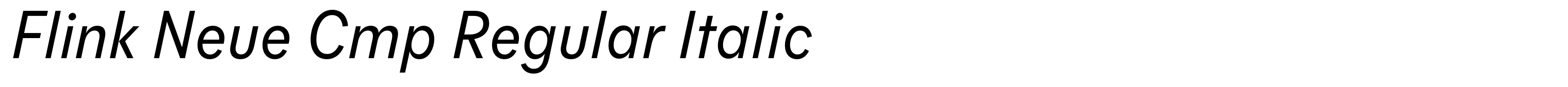 Flink Neue Cmp Regular Italic